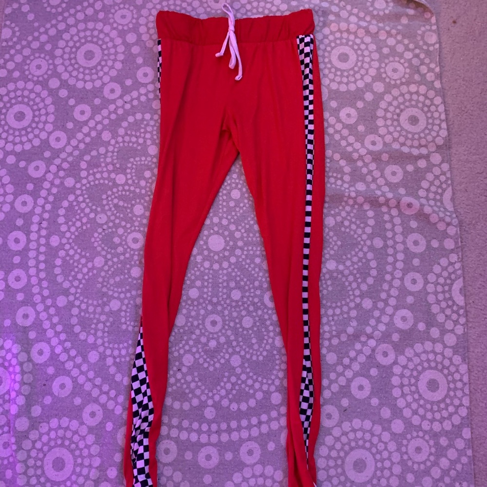Red Checkerboard Rue21 Leggings